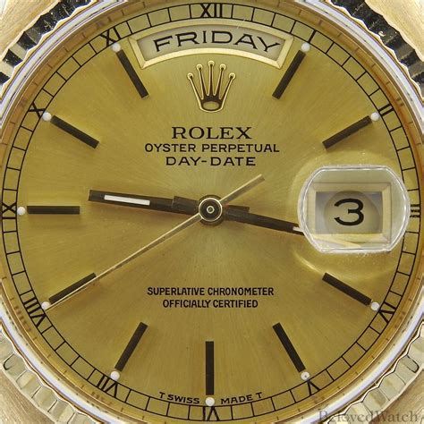 rolex 18238 production years|rolex production date chart.